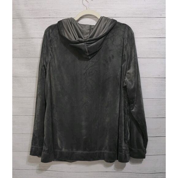 HUE Women's Gray Velour Lounge Set~Size XL (18/20) - Picture 10 of 15